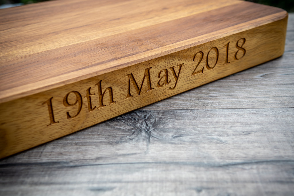 engraved chopping board