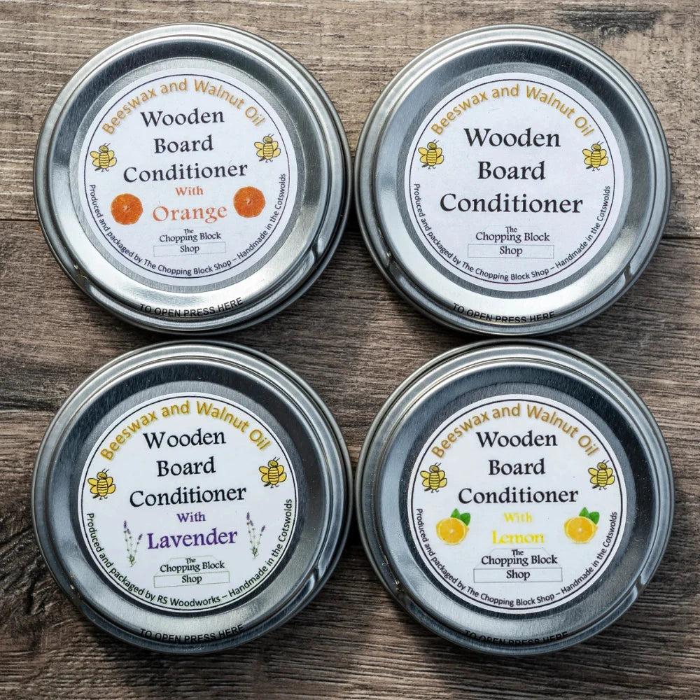 walnut oil and beeswax in a push to open tin