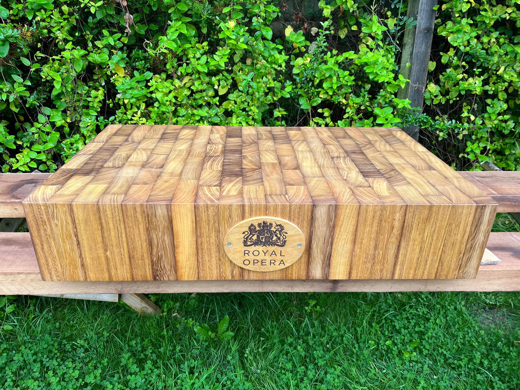 Engraved chopping board for The Royal Opera