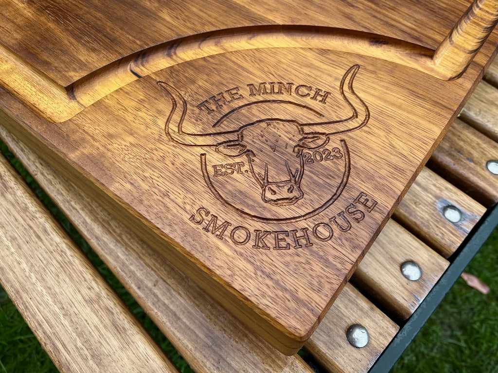The Munch Smokehouse engraved chopping board