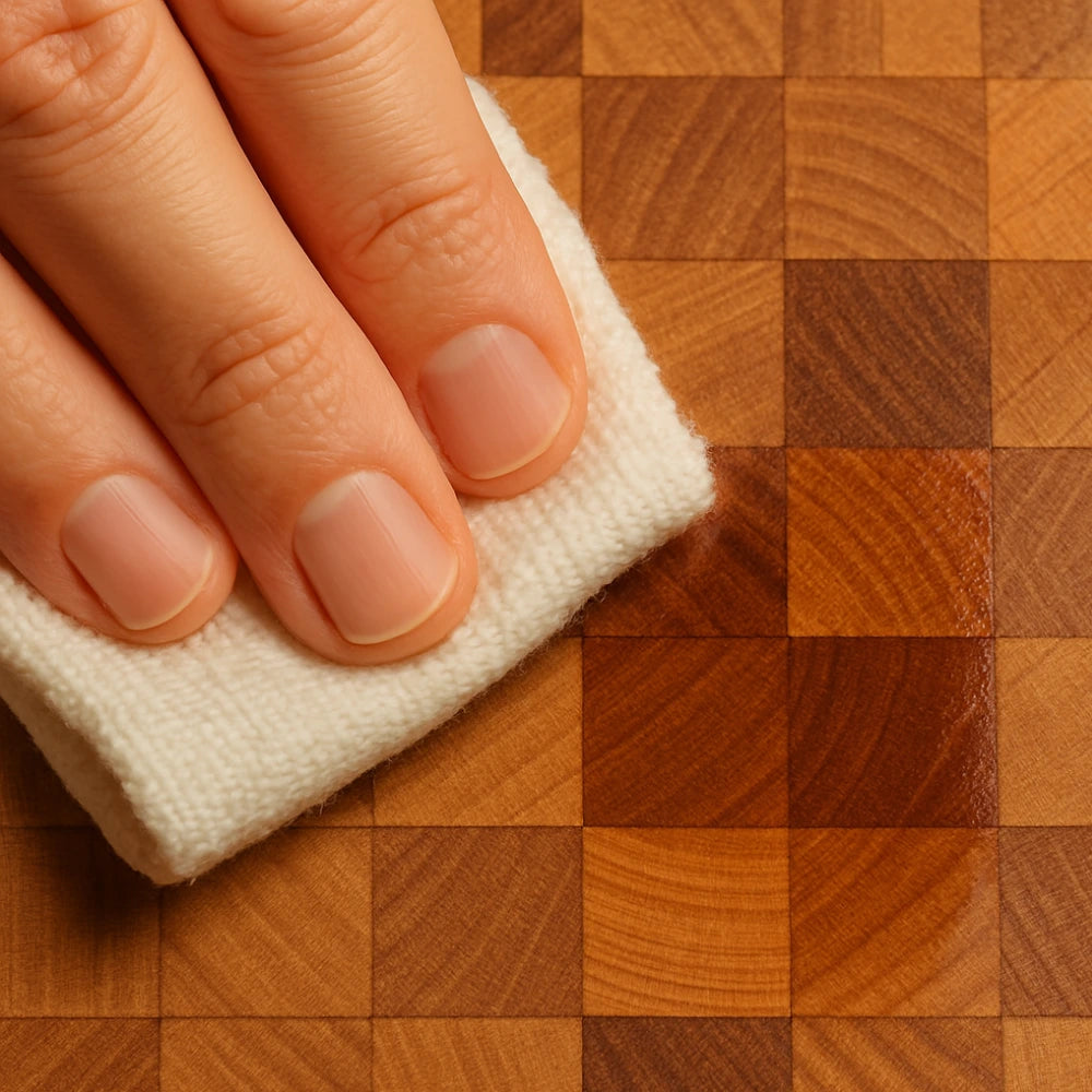 Using a beeswax polish