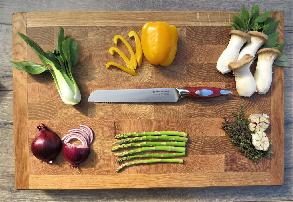 flint and flame bread knife