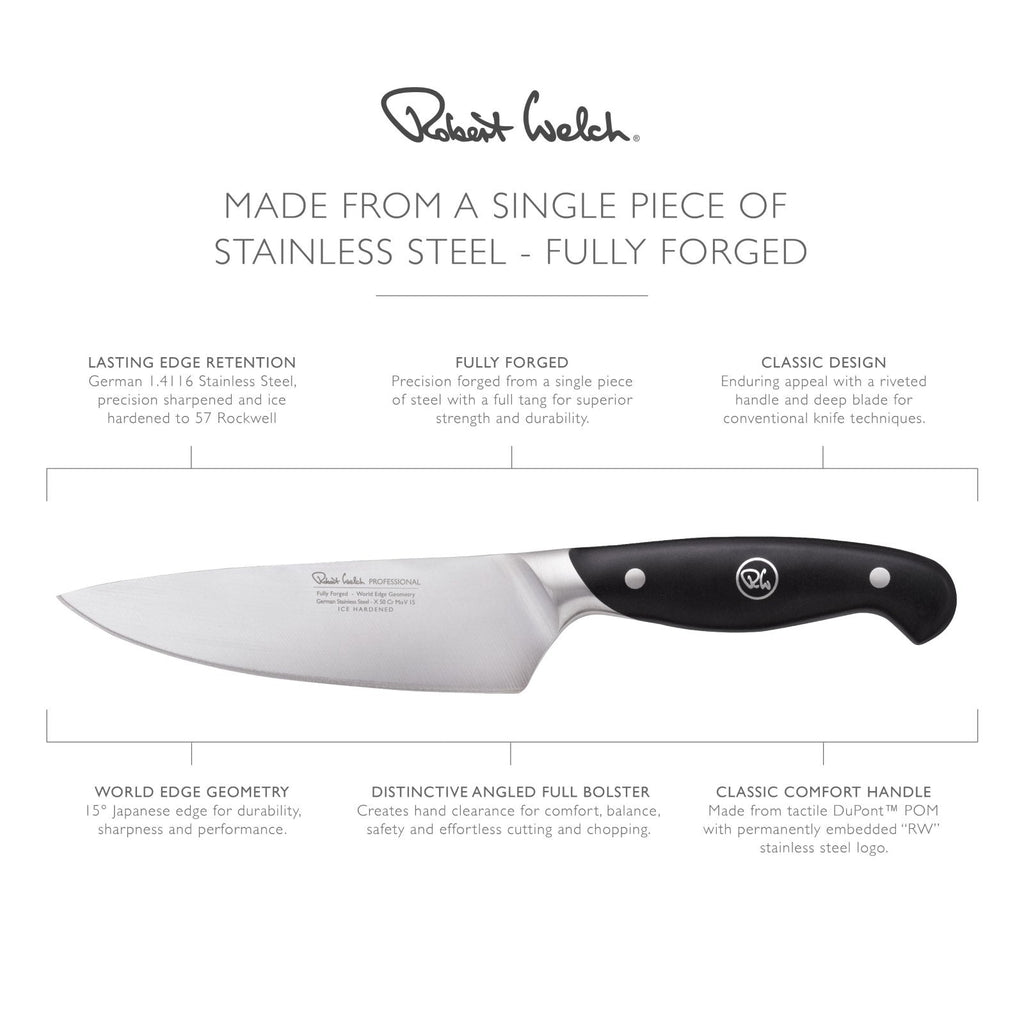 Robert Welch Professional V 15cm Chefs Knife - RWPSA2029V - The Cotswold Knife Company