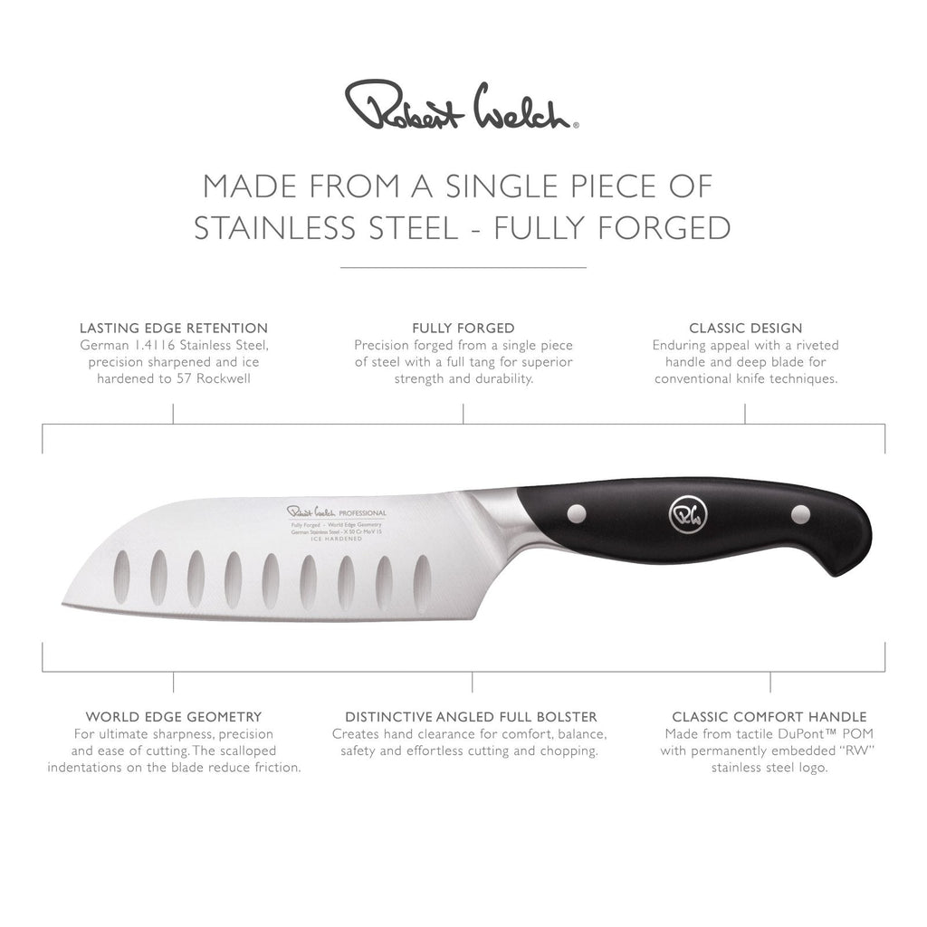 Robert Welch Professional V 17cm Santoku Knife - RWPSA2069V - The Cotswold Knife Company