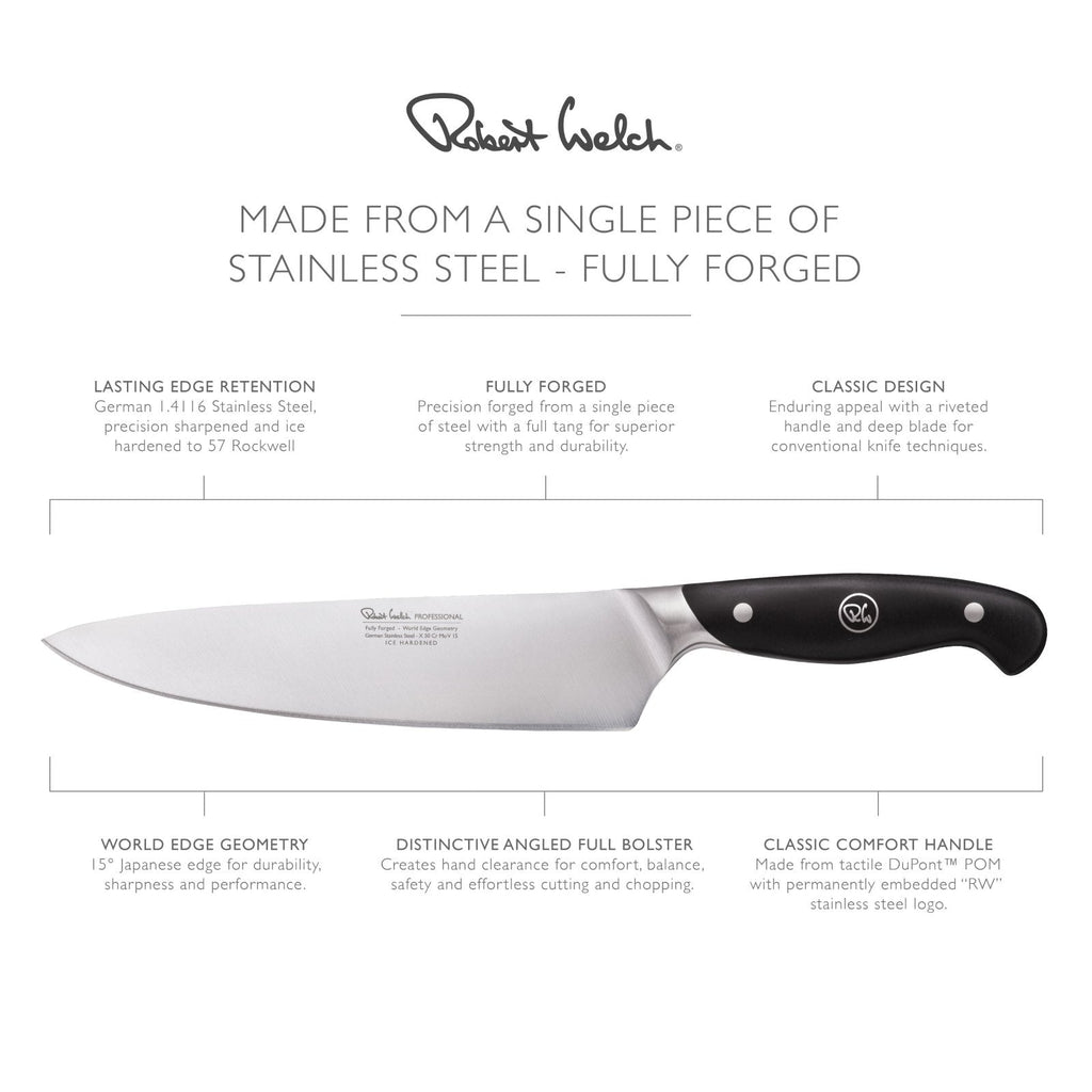 Robert Welch Professional V 20cm Chefs Knife - RWPSA2035V - The Cotswold Knife Company