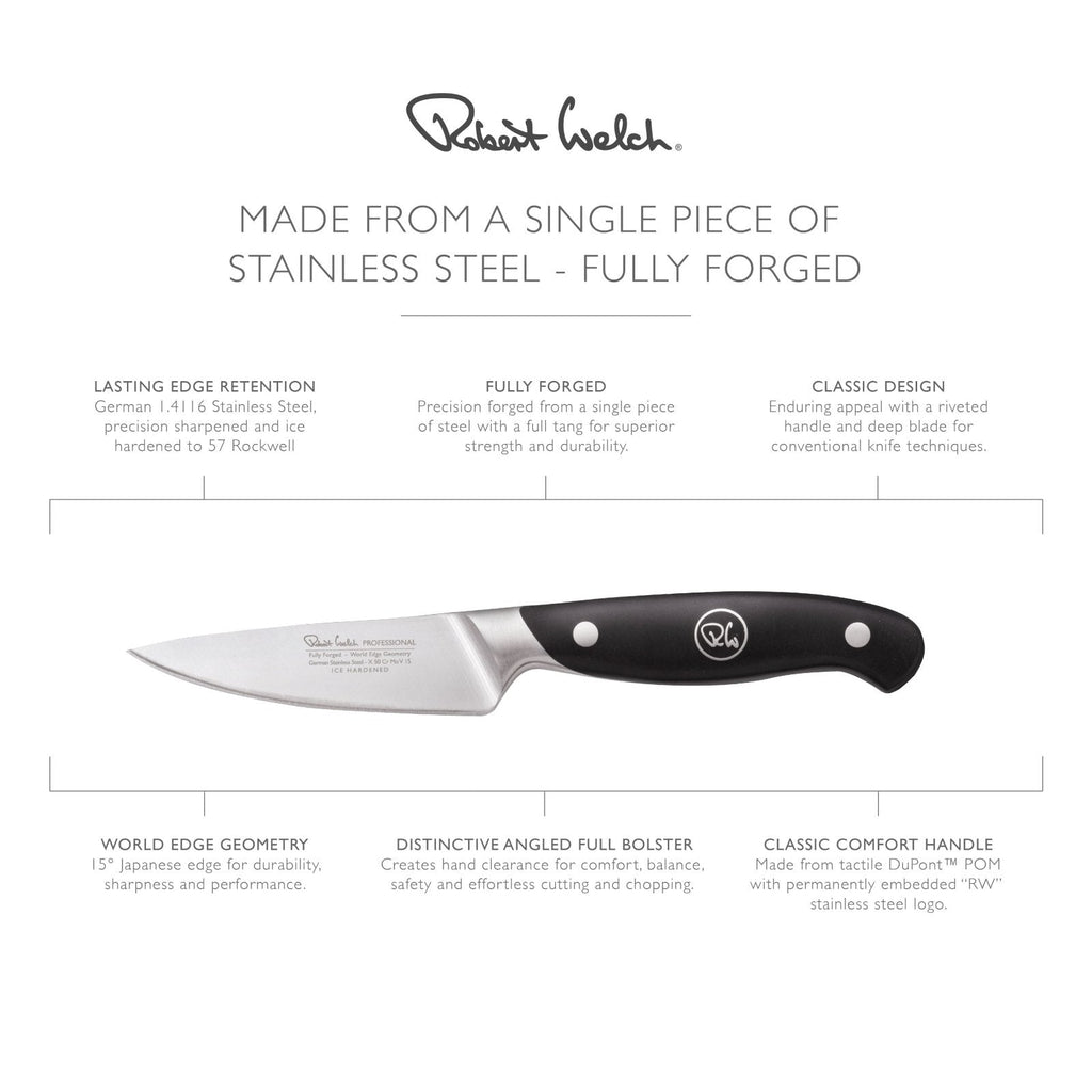 Robert Welch Professional V 9cm Vegetable Paring Knife - RWPSA2083V - The Cotswold Knife Company