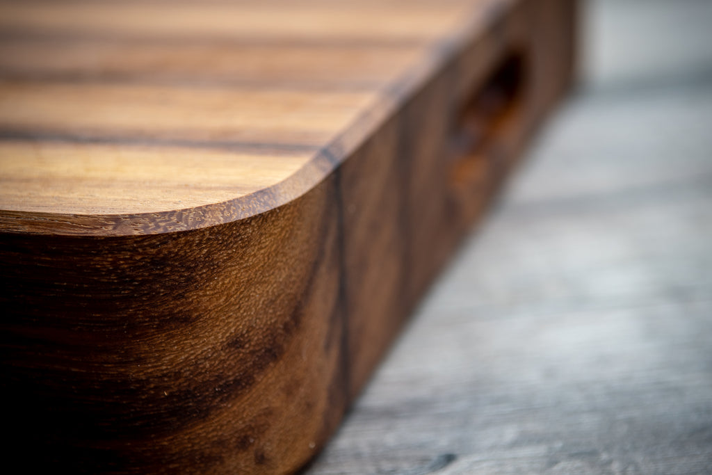 big wooden chopping board